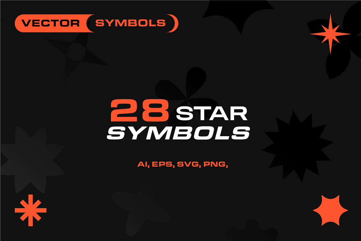 28 Star Symbols. Star iIcon Package., a Solid Icon by Mark Skitsky (Photo 1 of 5)