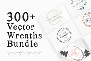 330 Vector Wreaths Mega Bundle, an Illustration by Greek fonts by nantia.co (Thumbnail 1 of 8)