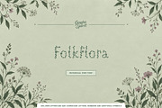 FolkFlora Botanical Display Font, a Sans Serif Font by Graphic Spirit (Thumbnail 1 of 8)