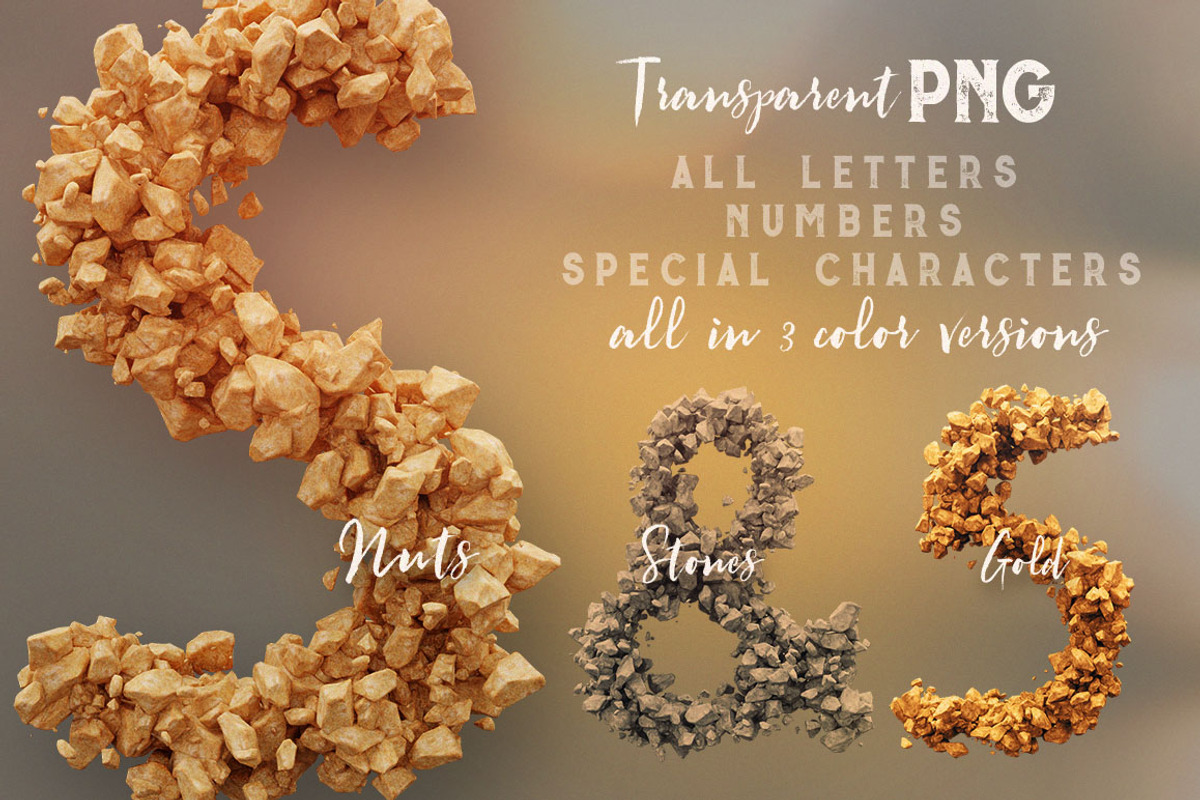 3D Lettering Mega Bundle 6 Sweets, a Graphic by MIIM