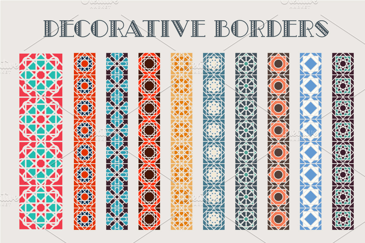 Decorative Borders, a Pattern Graphic by dacascas (Photo 2 of 3)