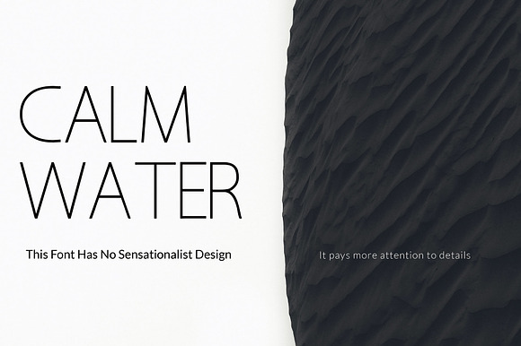 Calm water-Font preview 4