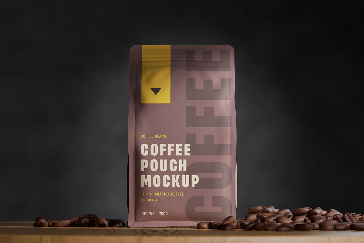 Coffee Pouch Mockup, a Packaging Mockup by Artnivora.Std (Photo 2 of 3)