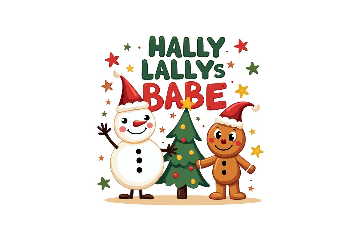 Gingerbread & Snowman Holiday Crew, an Object Graphic by Designs_River (Photo 5 of 12)
