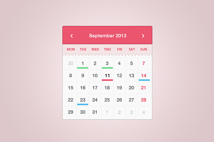 Calendar iPhone App Template, a Templates & Theme by Creative VIP