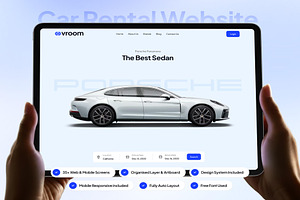 vroom - Car Rental Website UI Kit, an UI Kit Template by Creative Perspective