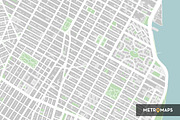 New York Map – Pale / Regular, an Object Illustration by MetroMaps (Thumbnail 2 of 3)