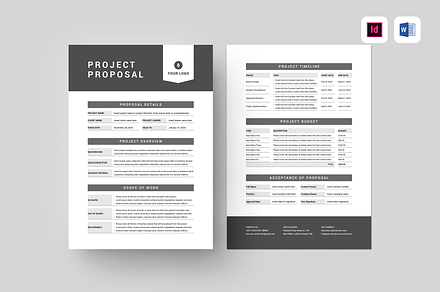 Project Proposal Sheet, a Stationery Template by Leaflove