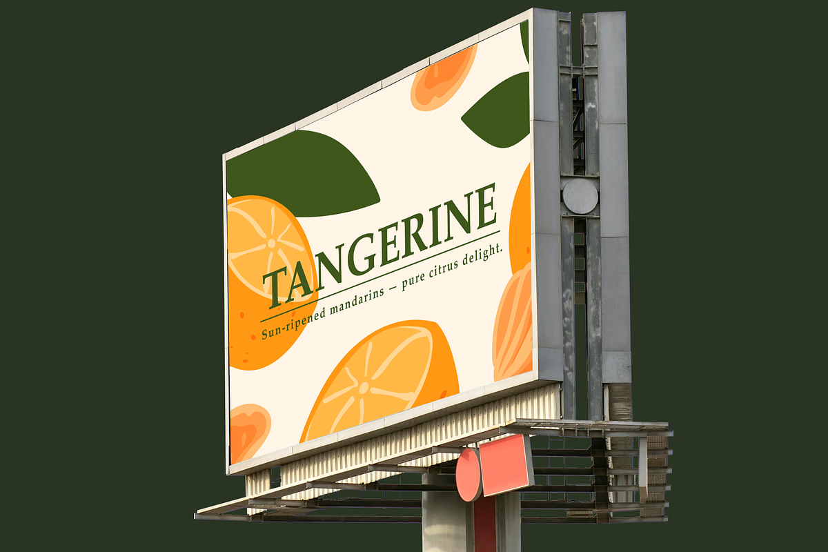 Vector Tangerine Illustrations, a Food Illustration by UoaHH (Photo 3 of 3)