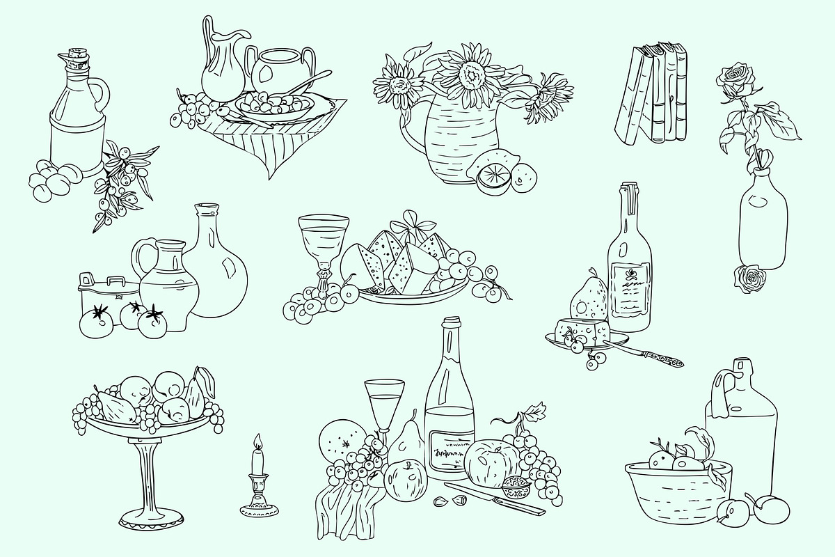 Ciao Bella Whimsical Wedding Doodles, a Graphic by SunnyAfternoons (Photo 7 of 21)