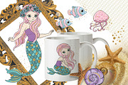 MERMAIDS, an Animal Illustration by FARAWAYKINGDOM (Thumbnail 4 of 5)