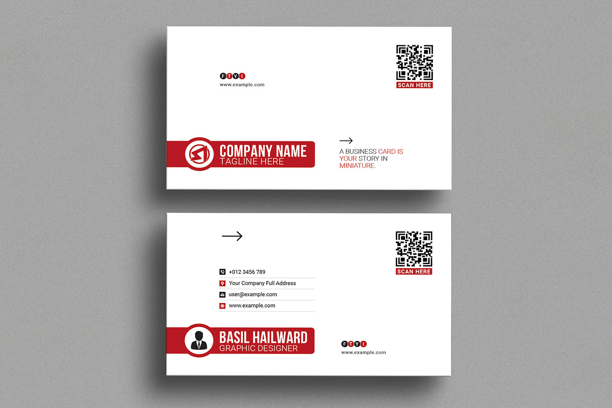 Minimal Business Card, a Business Card Template by MightyDesign (Photo 1 of 6)