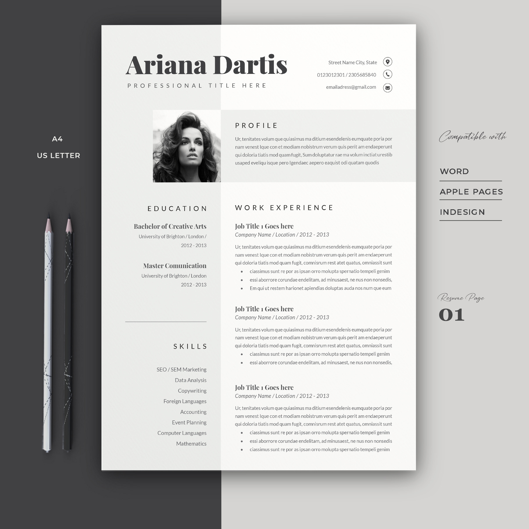 Resume Template Cv, a Resume Template by Estartshop