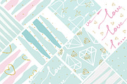 Love Sweet Digital Paper, a Pattern Graphic by kh_cat (Thumbnail 2 of 3)
