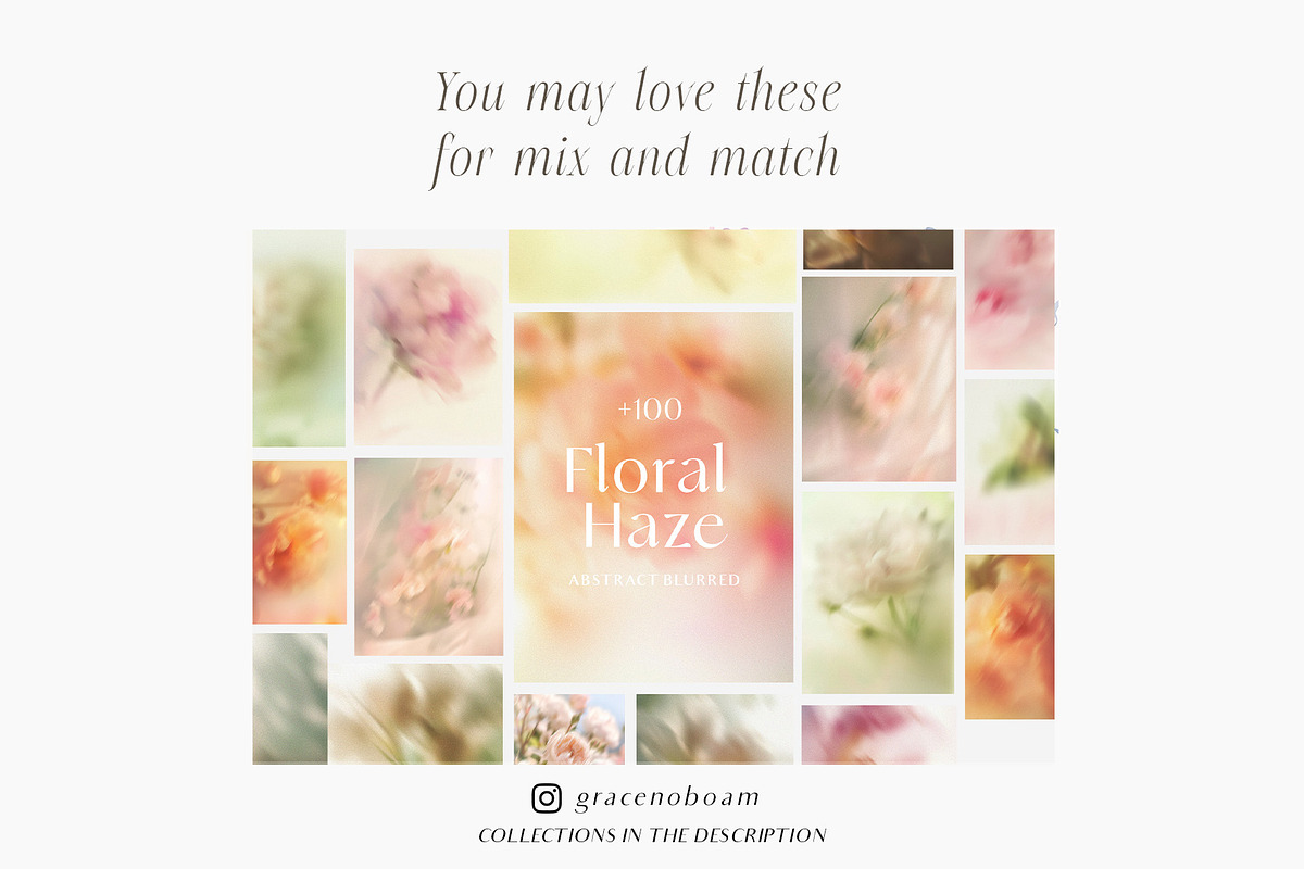 Organic Blurry Floral Backgrounds, a Background Graphic by Grace Noboa Illustrations (Photo 11 of 13)