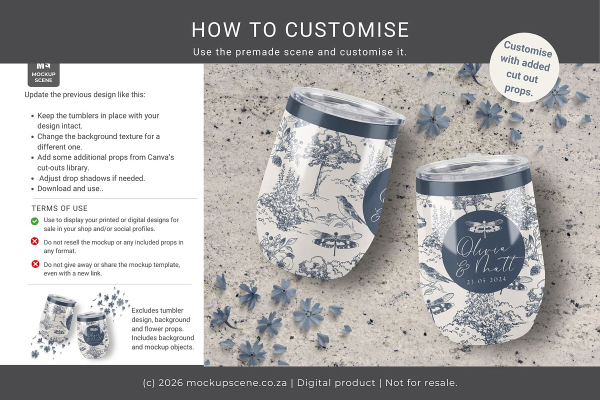 12oz Wine Tumbler Canva Smart Mockup, a Cups & Container Mockup by Mockup Scene (Photo 10 of 14)