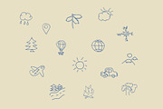 Collection of Vector Travel Icons, an Outline Icon by Arevka (Thumbnail 2 of 4)