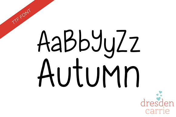 Autumn Hand-Drawn Font preview 4