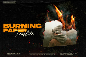 Burning Paper Templates Pack