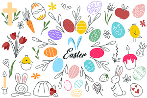 Attributes and symbols of spring, an Object Illustration by Tati_Kli