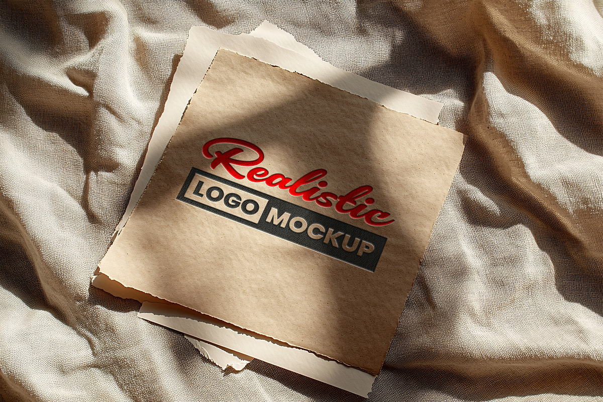 15 Paper Embossed Logo Mockups, a Mockup by GenesisCreativeCo (Photo 16 of 16)