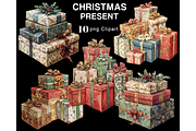 Christmas Present Clipart PNG, an Illustration by Memories By Lea (Thumbnail 4 of 9)