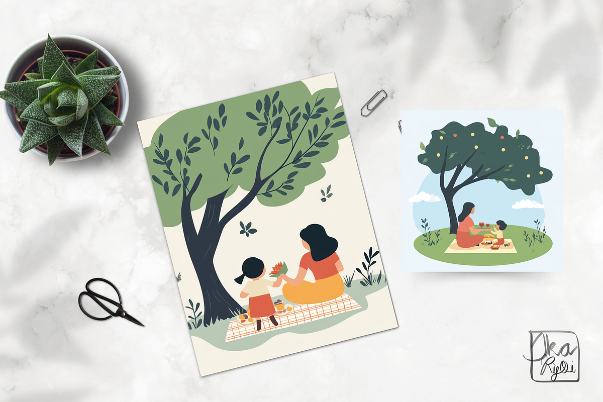 Mother’s Day Clipart Kids & Crafts, an Illustration by ikarifq shop (Photo 3 of 4)
