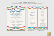 Mexican Wedding Program | CANVA, a Stationery Template by Creative Market (Thumbnail 3 of 6)