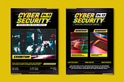 Aman - Cyber Security Glitch style, a Flyer Template by Attype (Thumbnail 3 of 4)