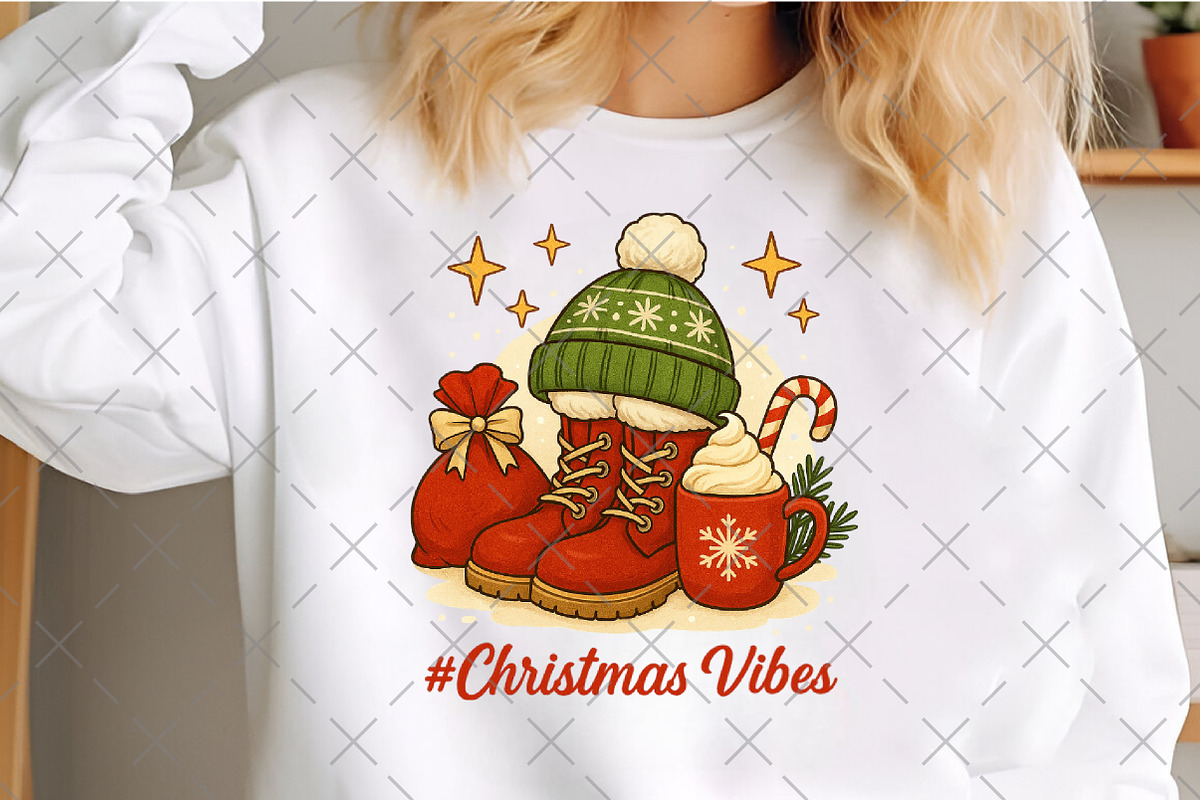 Christmas Vibes PNG, an Illustration by Craft Nest (Photo 5 of 6)