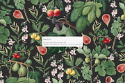 Botanical Floral and Fruits Pattern, a Pattern Graphic by likorbut (Thumbnail 2 of 9)
