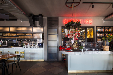 Restaurant bar featuring architecture, architectural photography, and photos
