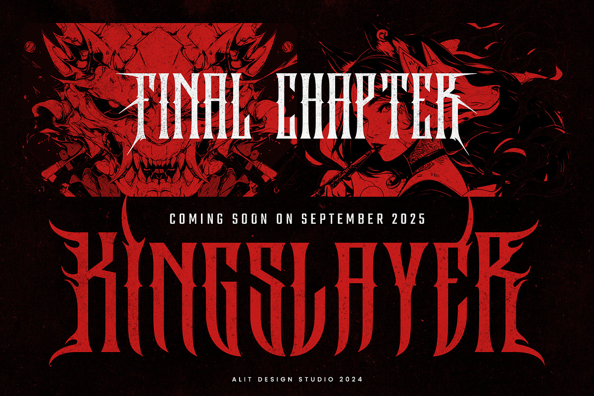 Rockakura typeface, a Blackletter Font by alit design (Photo 7 of 17)
