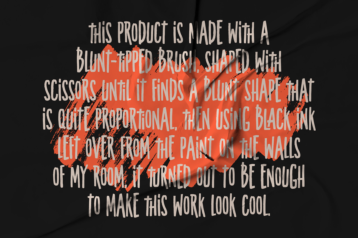 TROBOSH TYPEFACE BRUSH, a Sans Serif Font by 24Design Studios (Photo 2 of 6)