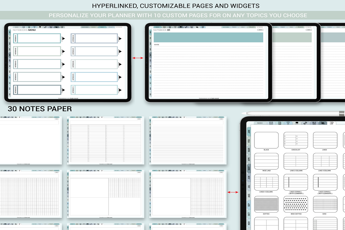Blue Digital Planner 2025-2026 & Und, a Branding & Logo Template by Plamarplanners (Photo 7 of 10)