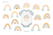 Rainbow Bundle | Clipart & Patterns, an Illustration by tatiletters ...