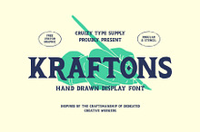 KRAFTONS - Vintage Handdrawn Display
