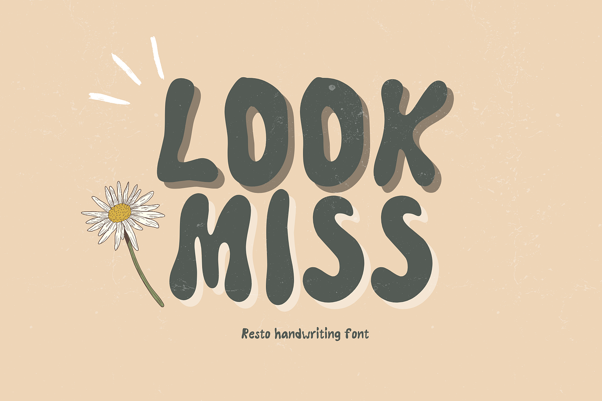 Look miss font, a Handwritten Font by JJuta (Photo 1 of 7)