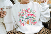 Merry Christmas Pastel Trees & Candy, a Seasonal Illustration by Creative Art (Thumbnail 3 of 3)