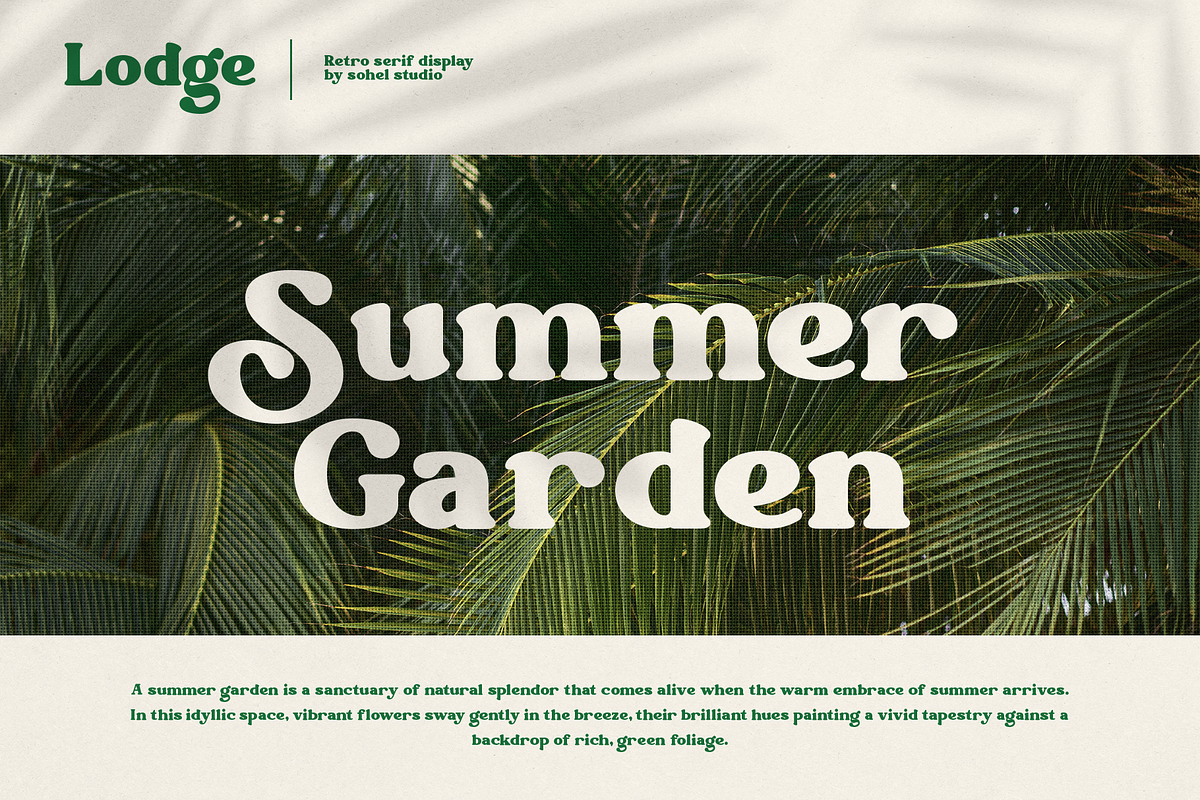 Lodge - Advertising Typeface, a Serif Font by Sohel Studio (Photo 4 of 11)