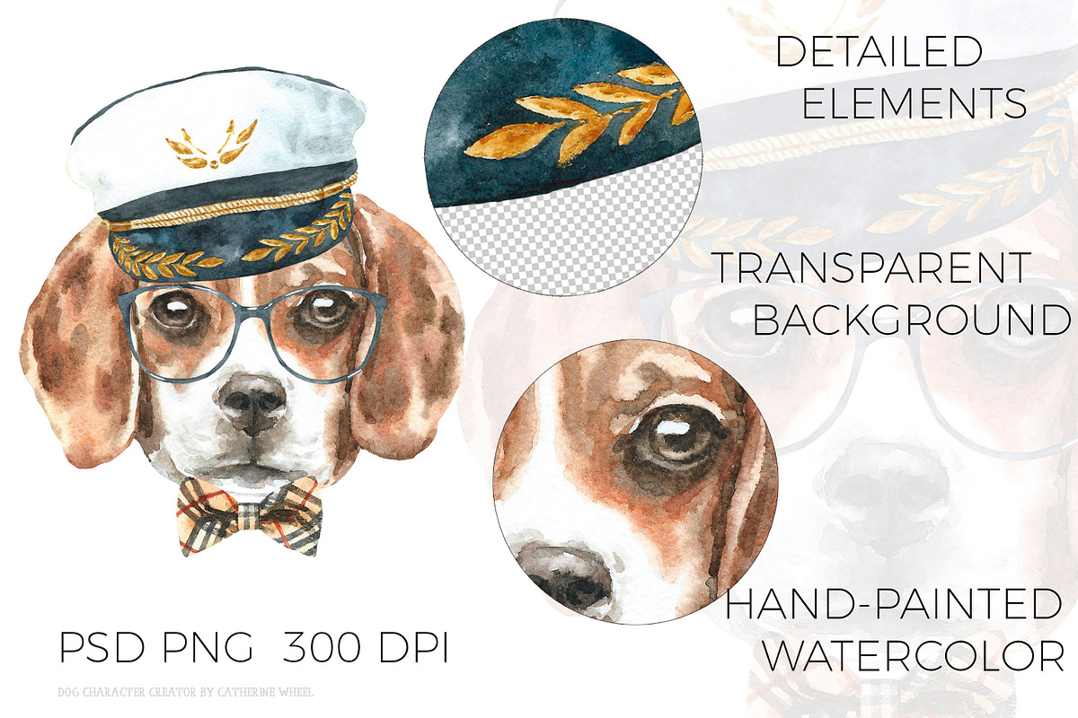 Dog Character Creator Animal clipart, an Animal Illustration by Catherine Wheel (Photo 12 of 19)