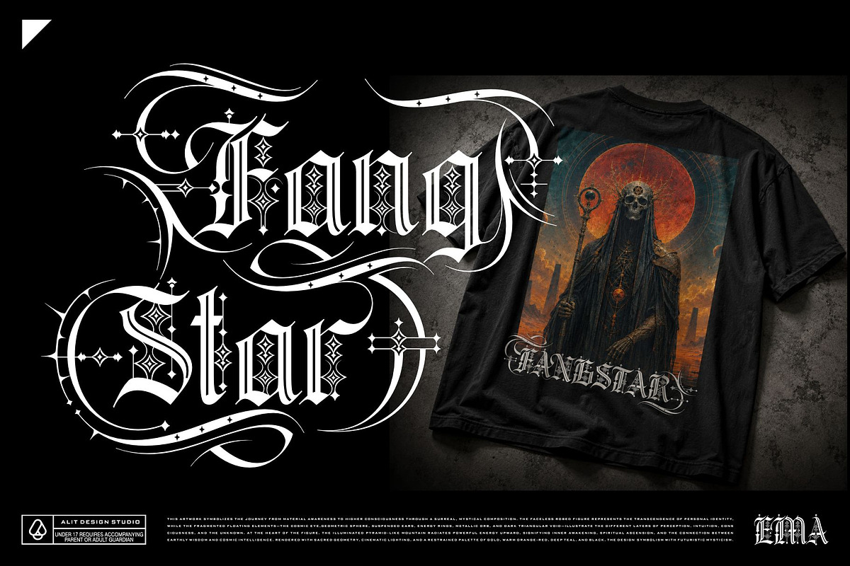 Magic Round Typeface, a Blackletter Font by alit design (Photo 14 of 18)