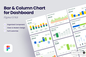 Figma Dashboard Bar Chart UI KIT