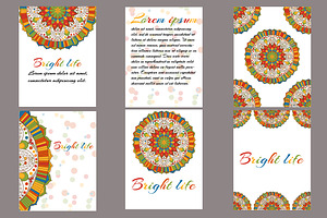 Set of cards or invitation.