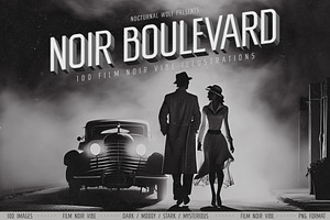 Noir Boulevard 100 Illustrations