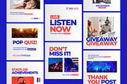 Podcast Social Media Post Template, an UI Kit Template by ContestDesign (Thumbnail 1 of 6)
