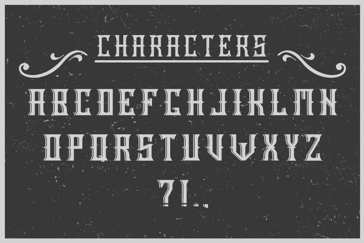 Handcrafted Old Cask label font preview 2