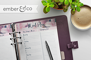 Menu Planner Printable, 4 Sizes, a Stationery Template by Ember & Co (Thumbnail 1 of 3)