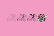 Cartoon Valentines Heart, an Illustration by Inkwell Supply Co (Thumbnail 2 of 10)