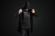 11 Mockup T-Shirts in a Black Mantle, a Shirt Mockup by Grow Design Craft Studio (Thumbnail 2 of 6)
